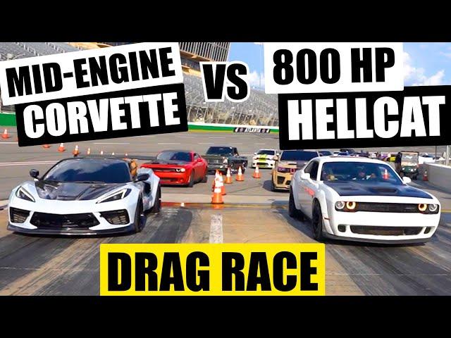 Corvette VS Hellcat Drag Race