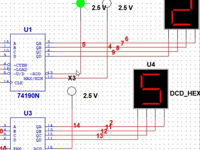 Using 74190 and 74161 in Cascaded Counters