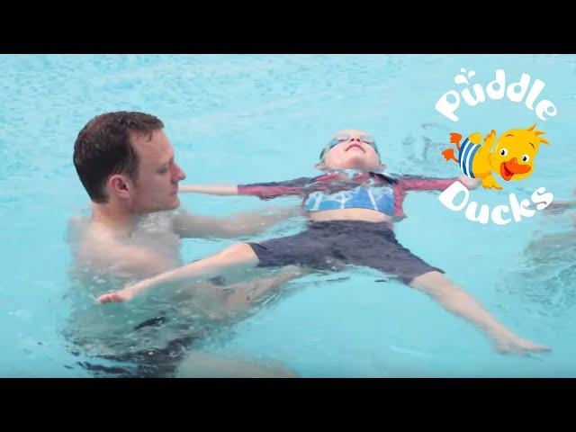 How To Teach Your Child Back Floating (aged 2-5 years) | Puddle Ducks