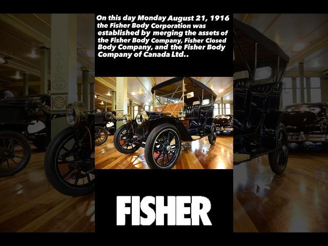 ON THIS DAY AUGUST 21 #automobilelover #fisher #cadillac #buick #oakland #oldsmobile #pontiac #ford