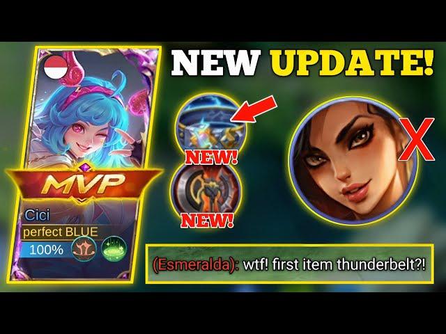 CICI NEW UPDATE BUILD IN MYTHICAL GLORY! | CICI VS. ESMERALDA -MLBB #cicimlbb #cici #ciciplays