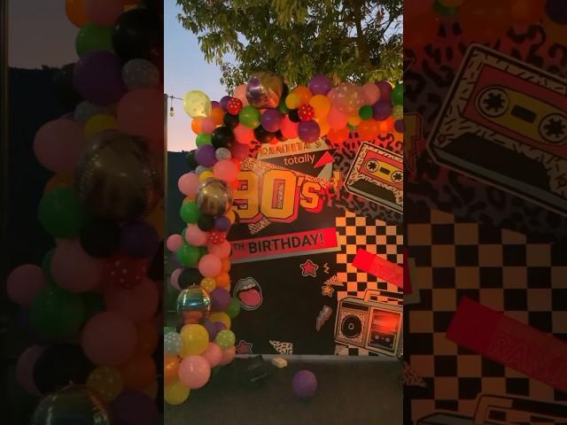 90s Theme Birthday | 90s Birthday Decor #shorts #90s #birthdaycelebration #birthdaydecor #party