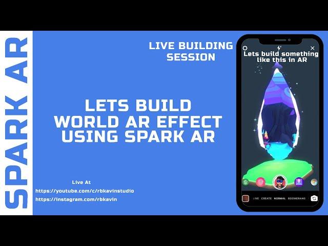 lets build a world AR Effect using Spark AR || Rbkavin Studio