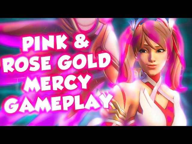 Pink & Rose Gold Mercy Gameplay - Overwatch 2