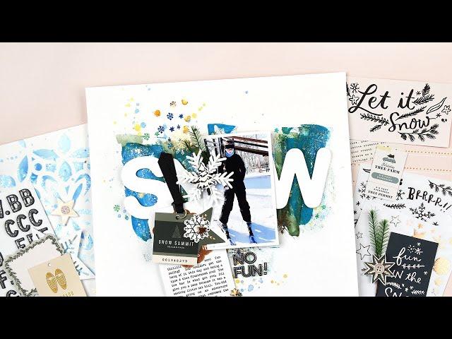 Mixed Media Scrapbook Layout Process Video