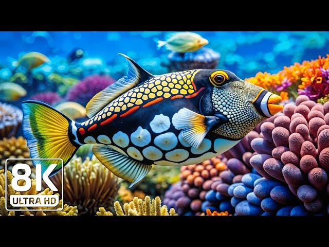 Crystal Ocean 8K - Beautiful Marine Life for Stress Relief