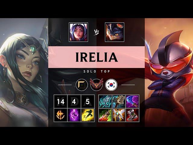 Irelia Top vs Rumble: Godlike - KR Grandmaster Patch 14.24