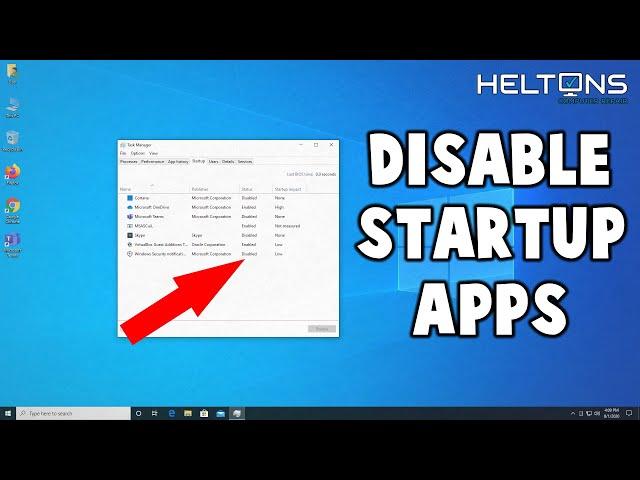 Windows 10 - How to Disable Startup Programs