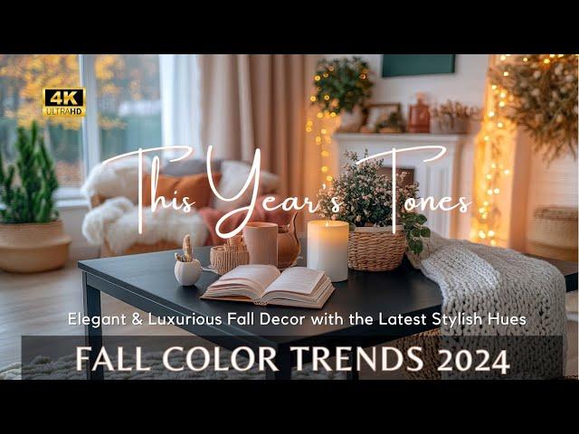 Fall Color Trends 2024: Elegant Furniture Fall Decor Idea with the Stylish Luxurious Hues for Autumn