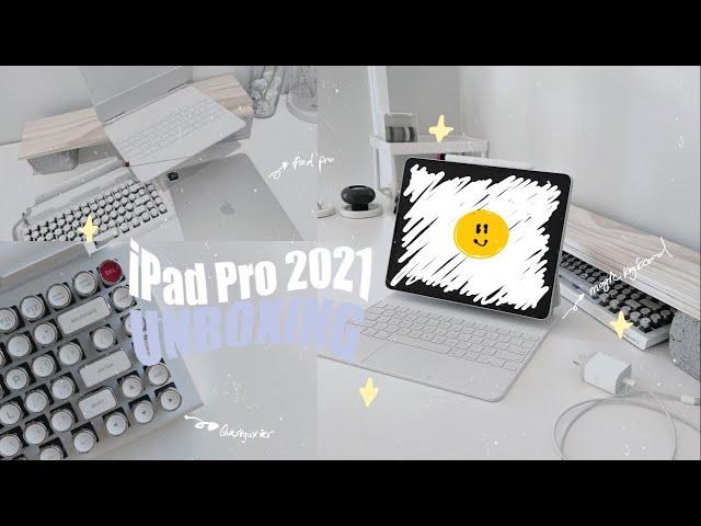  iPad Pro 2021 unboxing (12.9 M1 chip) + Magic keyboard + Apple Pencil + HUGE HAUL ACCESSORIES