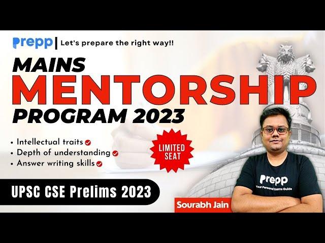 Course launch : Mains mentorship Program 2023 | Ace in Your Preparation | Limited seats Available