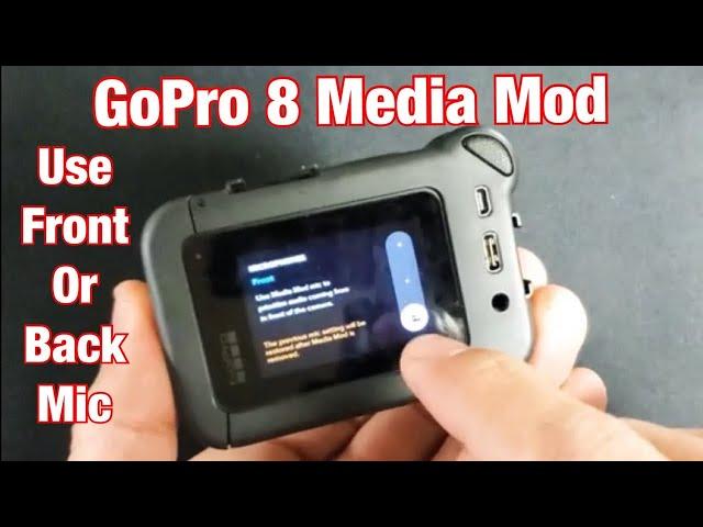 GoPro Hero 8 MEDIA MOD: How to Turn On FRONT or BACK Mic
