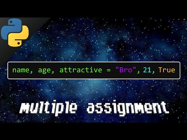 Python multiple assignment 