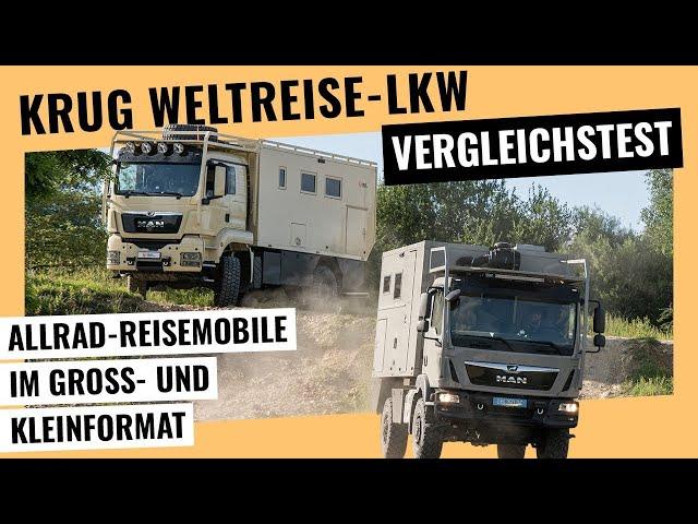 4x4 Reise-Lkw in XS und XL: Krug Rhino und Family 5.700 im Vergleichstest