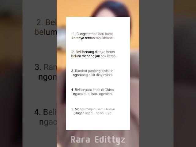 pantun buat nyindir teman part 1