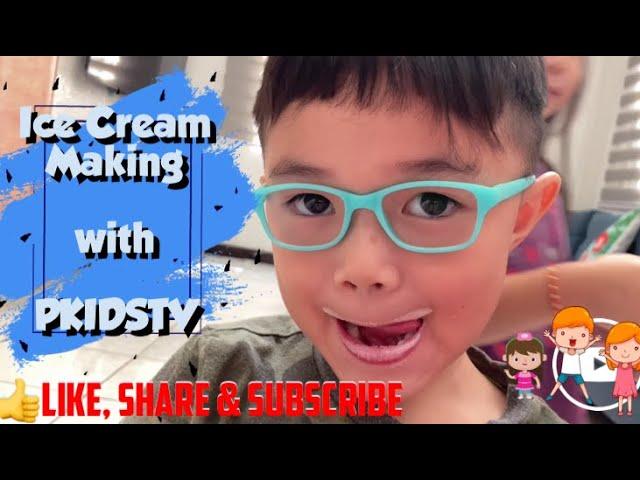 EASY MAKE YOUR OWN ICE CREAM WITH KIDS | PKIDSTV