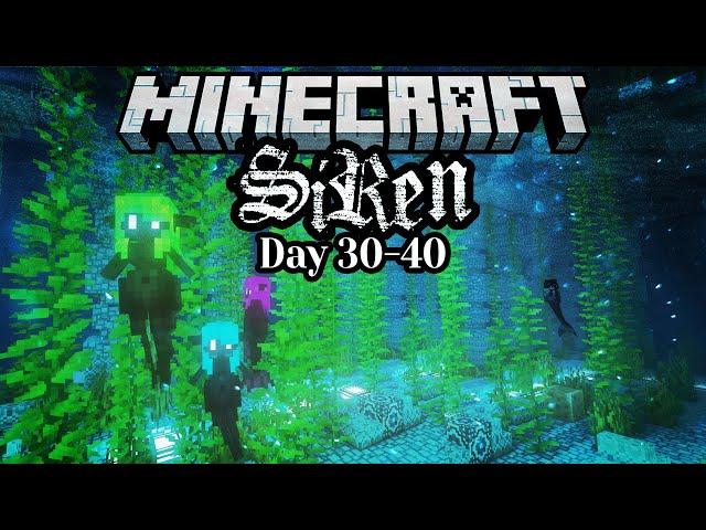 Mermaids and Apparitions 🪼 Minecraft Siren 100 Days Let's Play Day 40