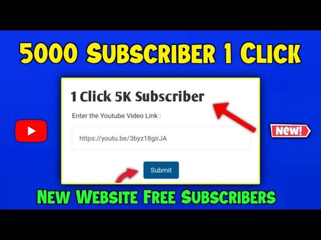 Free Subscribers For YouTube - Free Subscribers Website - Subscriber Kaise Badhaye