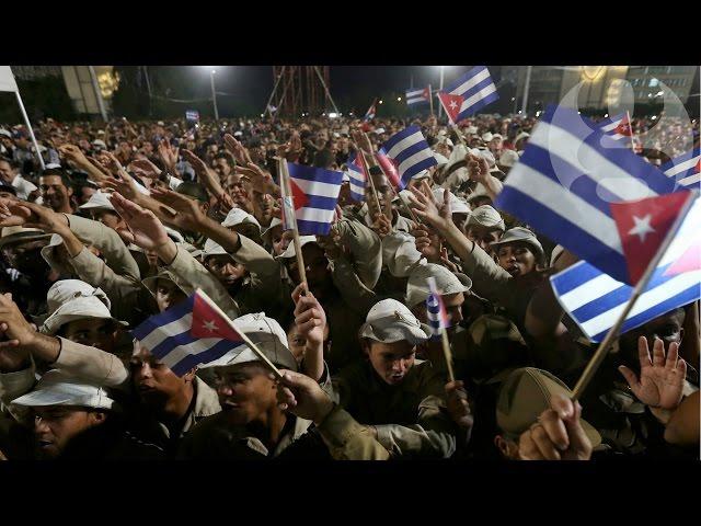 Raúl Castro addresses Fidel Castro memorial service in Havana’s Revolution Square