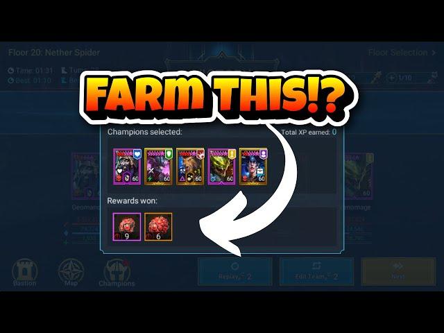 Farm Nether Spider and HUYGE Value Surge Champs!!  Raid: Shadow Legends