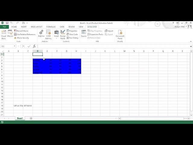 Referring to Ranges and Writing to Cells in Visual Basic for Applications ( Microsoft Excel 2016