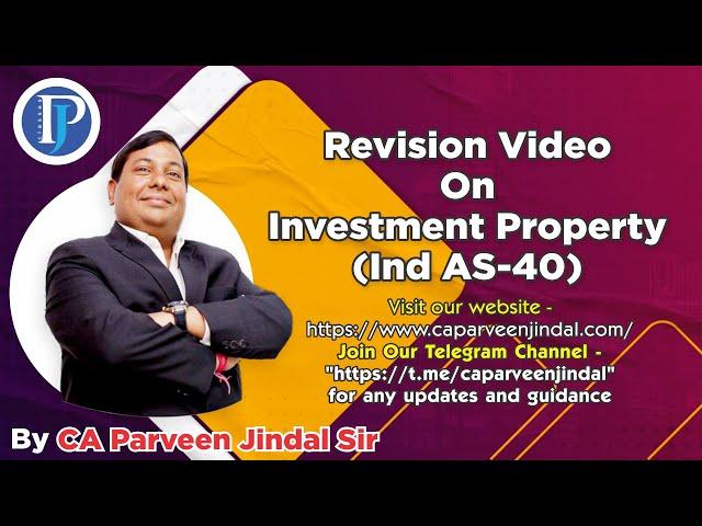 Revision Video On Investment Property (Ind AS-40)