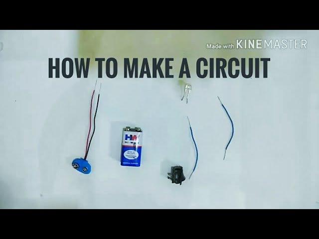 How to connect LED light with switch using battery