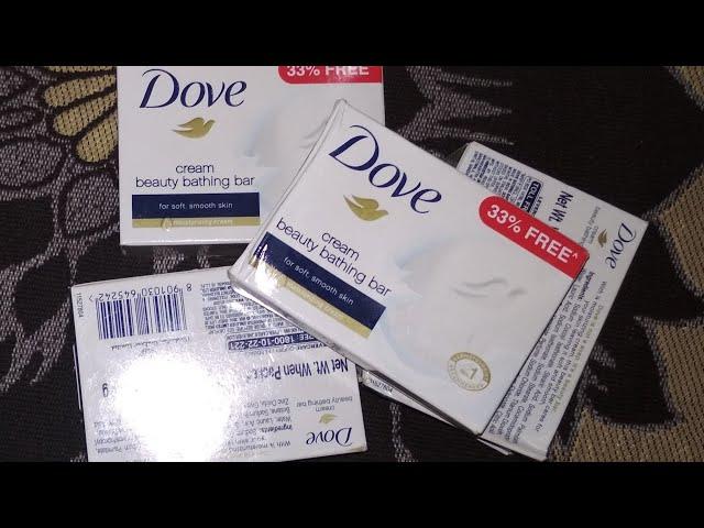 Dove soap with price on pack