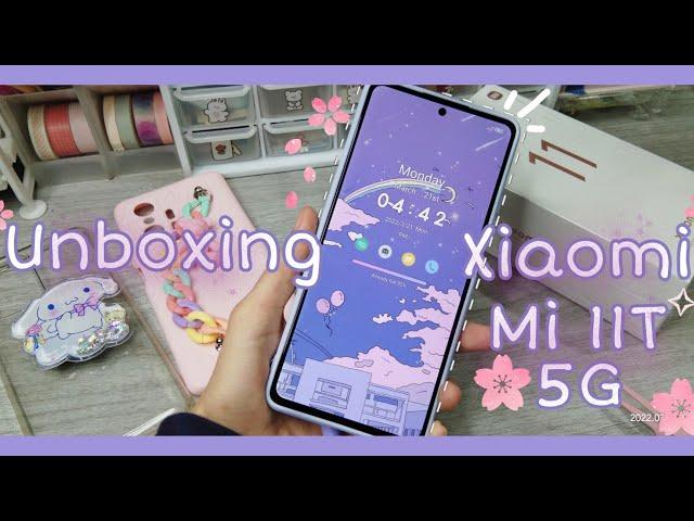  Unboxing Xiaomi Mi 11T 5G Moonlight White️ (+Case Accessories& Setting up tempered glass)