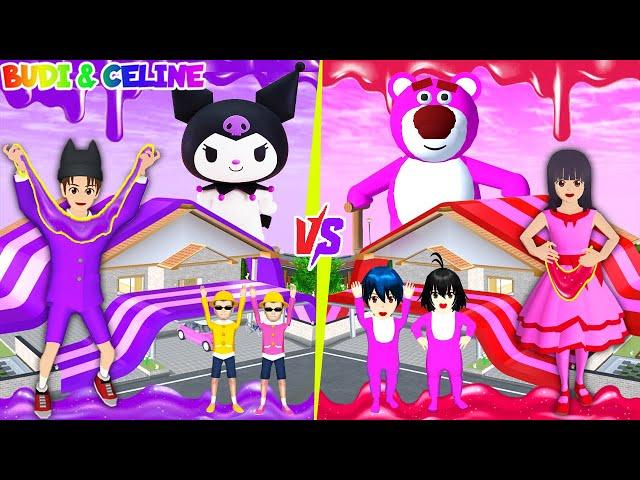 Yuta Mio Lomba Buat Slime Jumbo Lotso Pink🩷VS Sanrio Kuromi UnguKak Sakura Marah Slime Penuhi Rumah