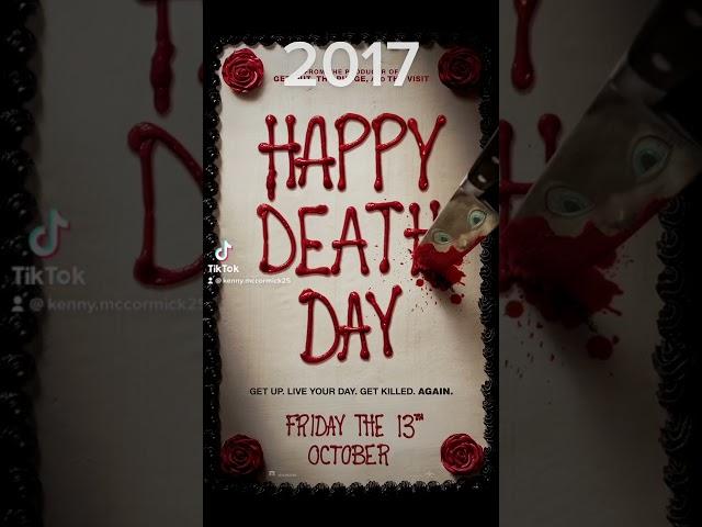 The Evolution of the happy death day poster