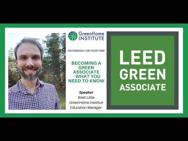 Becoming a Green Associate - What you need to know