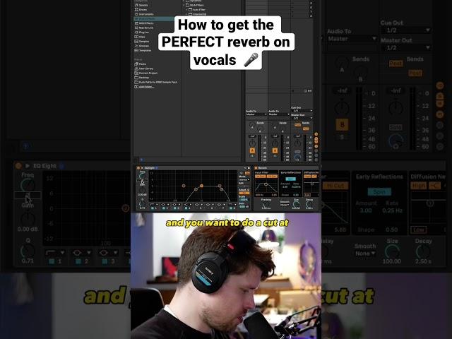 How to get the perfect reverb on your vocals! In ableton live #musicproductiontips #vocals