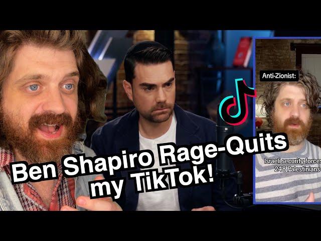 BEN SHAPIRO RAGE-QUITS MY TIKTOK! (PART 1)