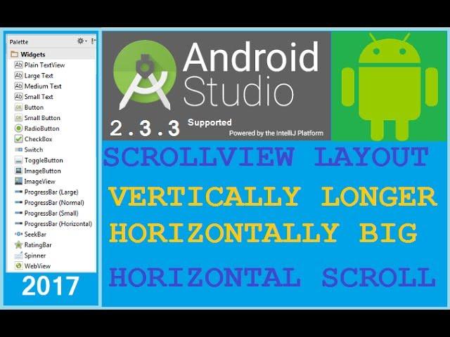 How to use ScrollView in Android - HORIZONTAL SCROLLVIEW in android example. Whats NEW