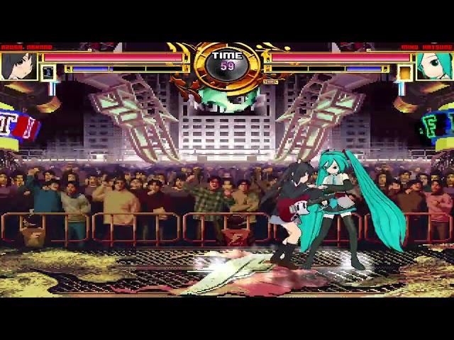 NICK54222 MUGEN: Azusa Nakano VS Hatsune Miku