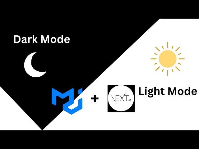 Nextjs Dark mode and Light Mode with material ui