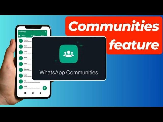 Communities feature : How to use WhatsApp Community Feature