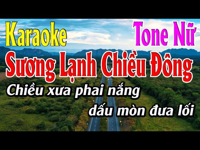 Sương Lạnh Chiều Đông Karaoke Tone Nữ Karaoke Lâm Organ - Beat Mới