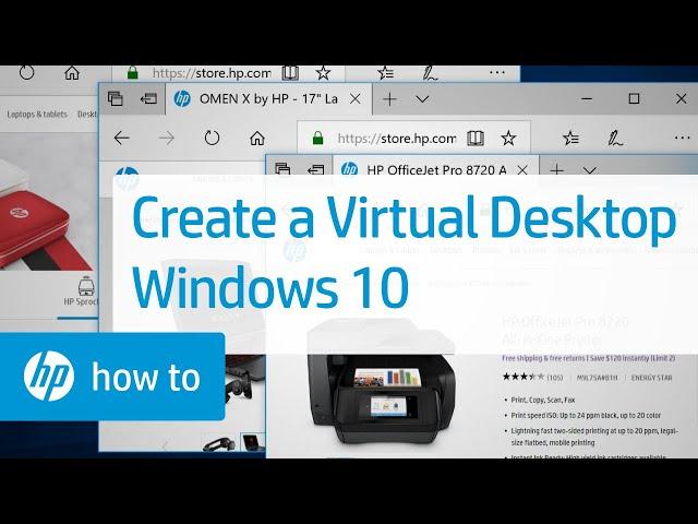 Create a Virtual Desktop on HP Computers With Windows 10 | HP Computers | HP Support