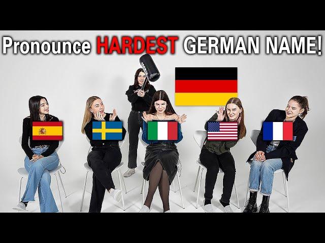 People Try Hardest GERMAN NAME For The First Time! Can you Do it?
