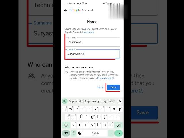 How to change Gmail ID Name || Can I rename my Gmail account? #shorts ,#gmail