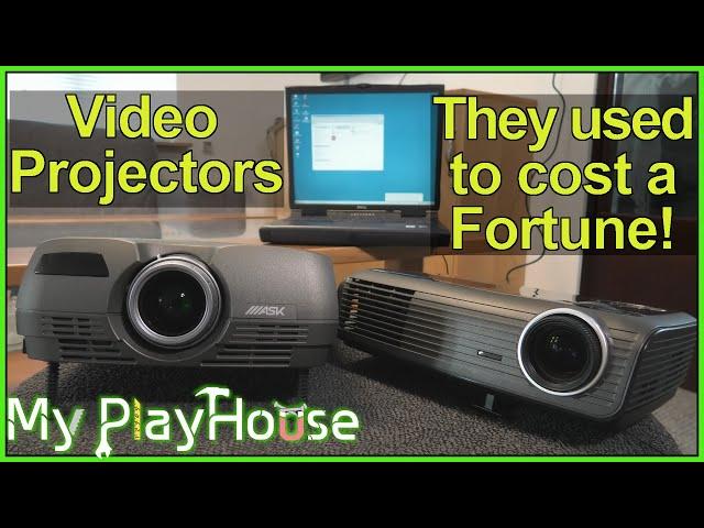 Two Old Projectors - The ASK C60 &  Optoma EP728i - 1403