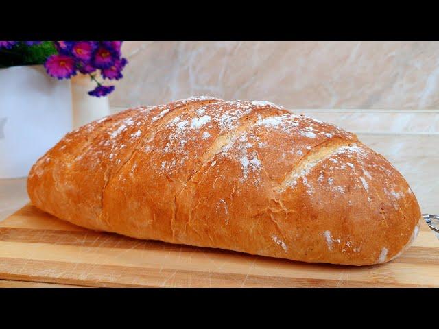 Prepare bread for 1 hour. The fastest bread recipe. Baking bread. Homemade bread