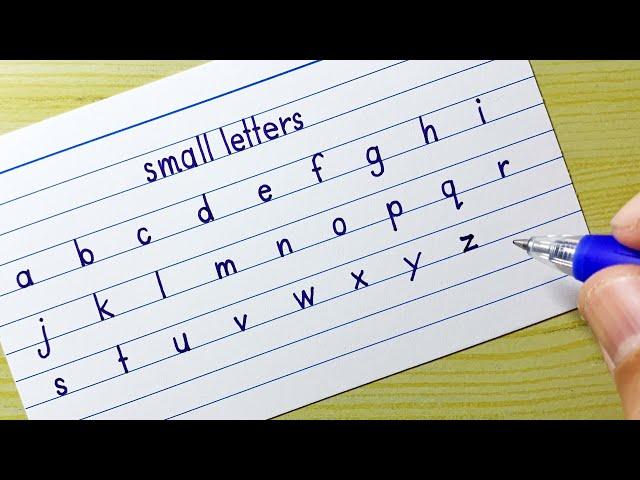 a to z How to write English print small letters for beginners | English writing Alphabet letter abc