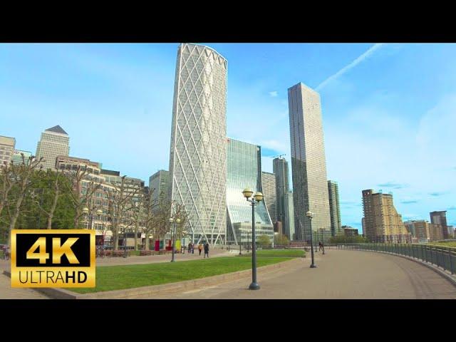 Exploring Canary Wharf, London Walk  | Financial District | Walking Tour [4K HDR]