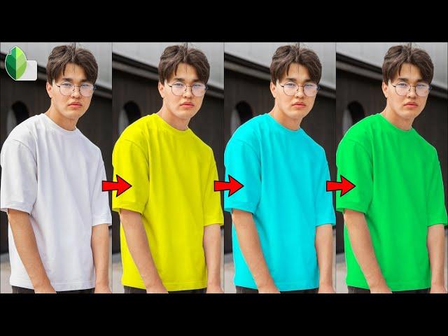 How to change shirt color in snapseed | dress colour change app | shirt colour change