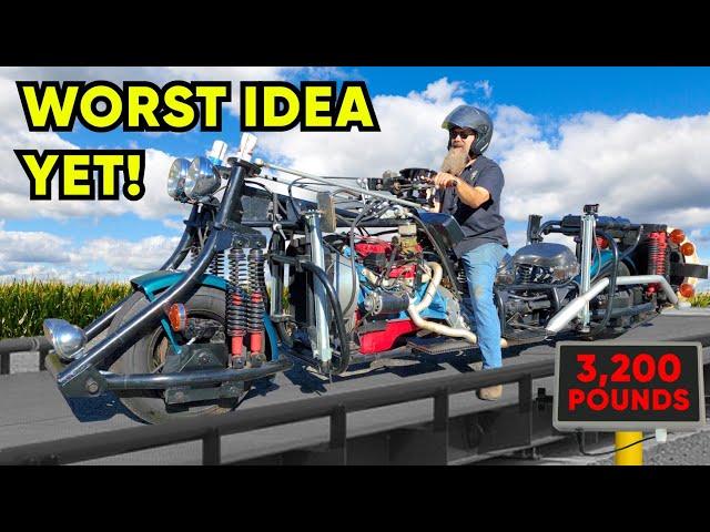 Can We Revive AND RIDE The World's Biggest Motorcycle? (17 feet long)