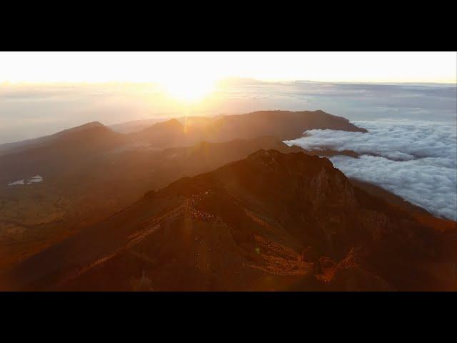 Mount Rinjani Trekking Drone Footage Phantom 4 HD GoPro Hero 4 Lombok Indonesia 3726m