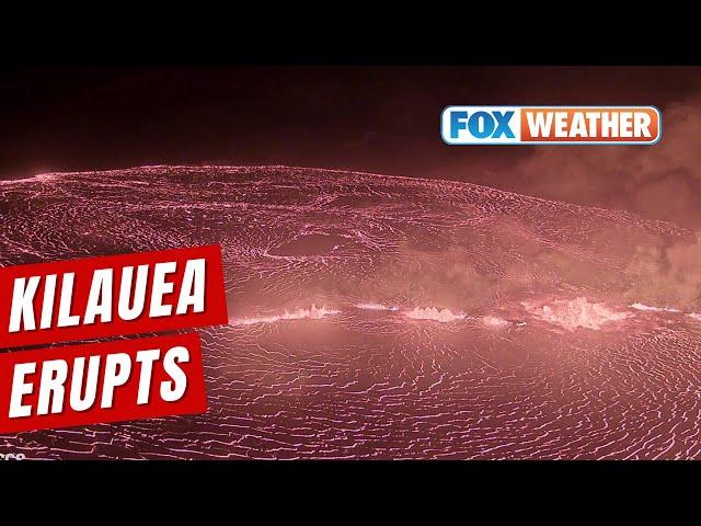 Hawaii's Kilauea Volcano Begins Erupting On Big Island